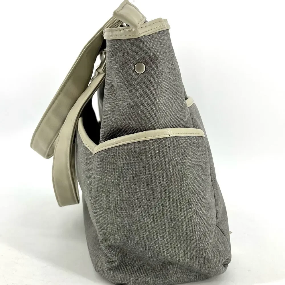 Just One You gray‎ diaper bag with accessories